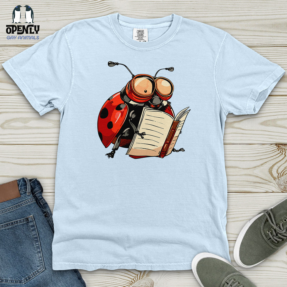Scholarly Ladybug Heavy Cotton Comfort Colors Tee Gift For Animal Lover