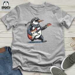 Penguin Rockstar Solo 2 Unisex T Shirt Gift For Animal Lover