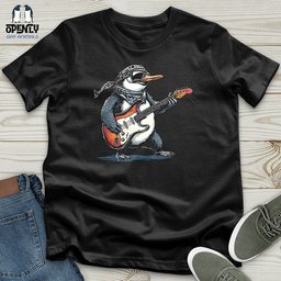 Penguin Rockstar Solo 2 Unisex T Shirt Gift For Animal Lover