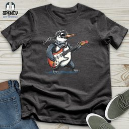 Penguin Rockstar Solo 2 Unisex T Shirt Gift For Animal Lover