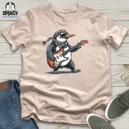 Penguin Rockstar Solo 2 Unisex T Shirt Gift For Animal Lover