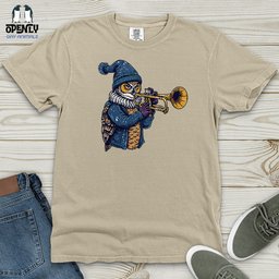 Owl Trumpet Performance Heavy Cotton Comfort Colors Tee Gift For Animal Lover