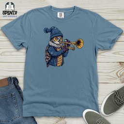 Owl Trumpet Performance Heavy Cotton Comfort Colors Tee Gift For Animal Lover