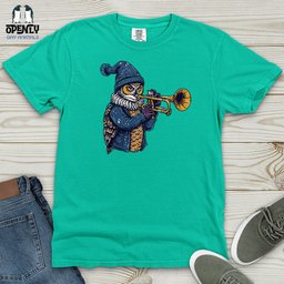 Owl Trumpet Performance Heavy Cotton Comfort Colors Tee Gift For Animal Lover