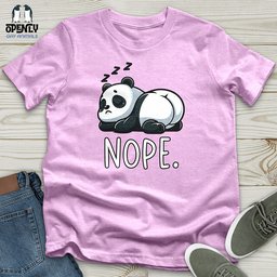 Panda Nope Unisex T Shirt Gift For Animal Lover