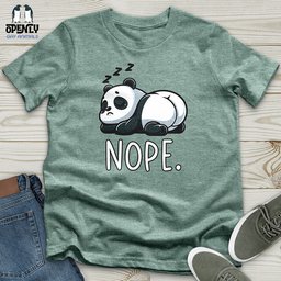 Panda Nope Unisex T Shirt Gift For Animal Lover