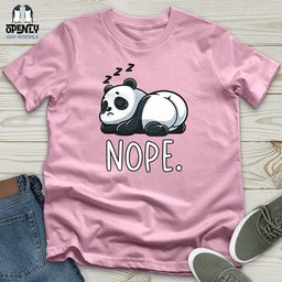 Panda Nope Unisex T Shirt Gift For Animal Lover