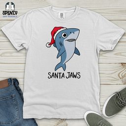 Santa Jaws Heavy Cotton Comfort Colors Tee