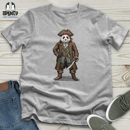 Pirate Panda Unisex T Shirt Gift For Animal Lover