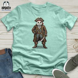 Pirate Panda Unisex T Shirt Gift For Animal Lover