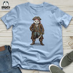 Pirate Panda Unisex T Shirt Gift For Animal Lover