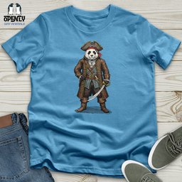 Pirate Panda Unisex T Shirt Gift For Animal Lover