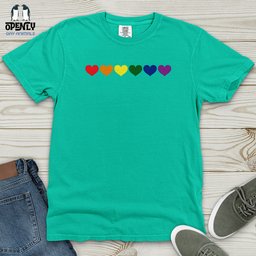 Pride Heart Heavy Cotton Comfort Colors Tee Gift For Animal Lover