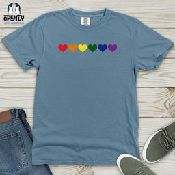 Pride Heart Heavy Cotton Comfort Colors Tee Gift For Animal Lover