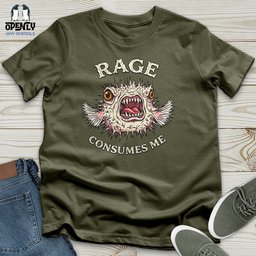 Rage Consumes Me Unisex T Shirt Gift For Animal Lover