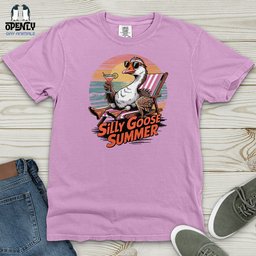 Silly Goose Summer Heavy Cotton Comfort Colors Tee Gift For Animal Lover