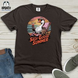 Silly Goose Summer Heavy Cotton Comfort Colors Tee Gift For Animal Lover