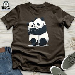 Panda Cuddle Embrace Unisex T Shirt Gift For Animal Lover
