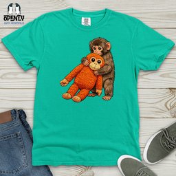 Punch Baby Monkey Heavy Cotton Comfort Colors Tee Gift For Animal Lover