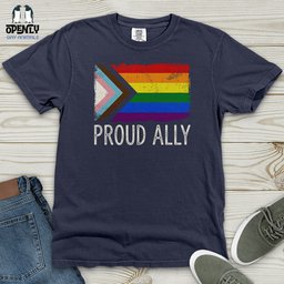 Proud Ally 02 Heavy Cotton Comfort Colors Tee Gift For Animal Lover