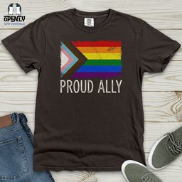 Proud Ally 02 Heavy Cotton Comfort Colors Tee Gift For Animal Lover