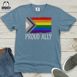 Proud Ally 02 Heavy Cotton Comfort Colors Tee Gift For Animal Lover