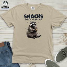 Snacks Heavy Cotton Comfort Colors Tee Gift For Animal Lover
