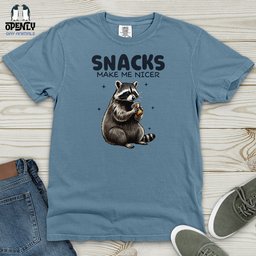 Snacks Heavy Cotton Comfort Colors Tee Gift For Animal Lover