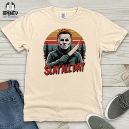 Slay All Day Heavy Cotton Comfort Colors Tee Gift For Animal Lover