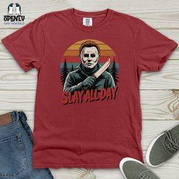 Slay All Day Heavy Cotton Comfort Colors Tee Gift For Animal Lover
