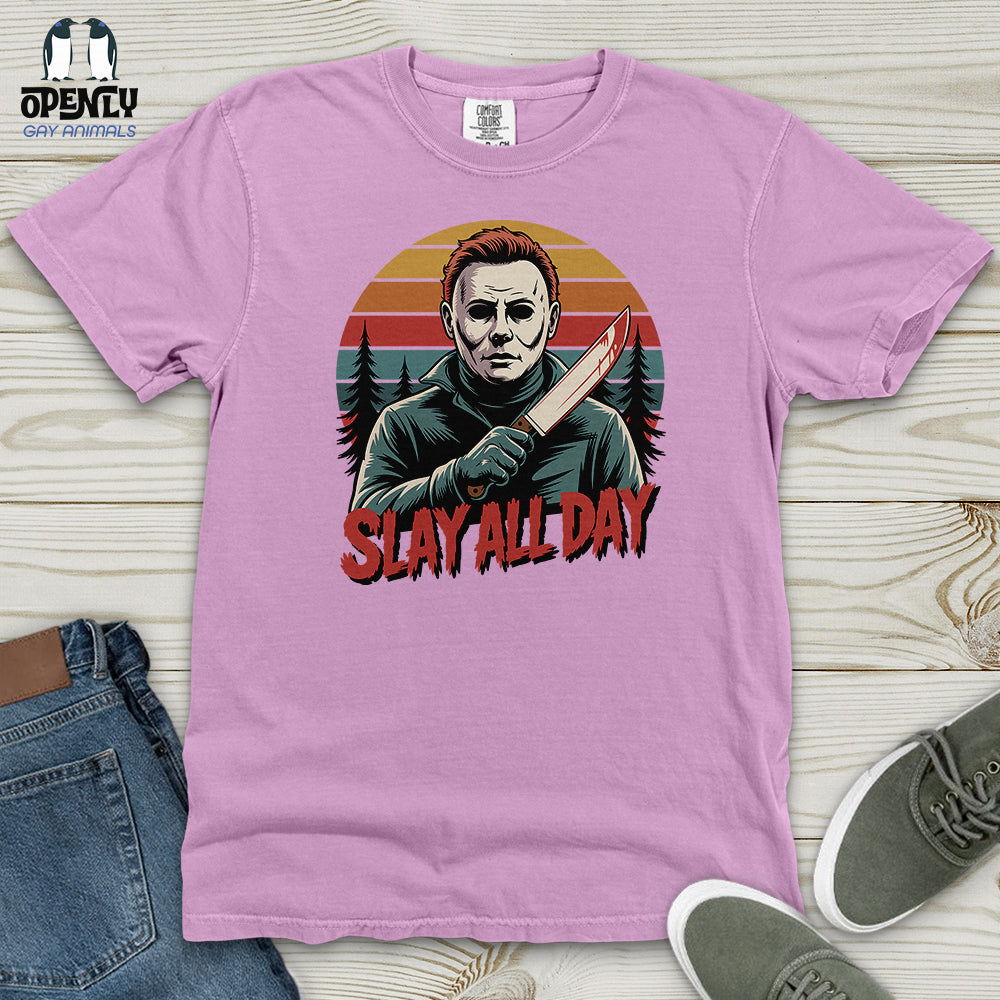 Slay All Day Heavy Cotton Comfort Colors Tee Gift For Animal Lover