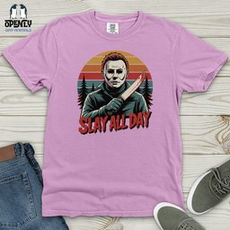 Slay All Day Heavy Cotton Comfort Colors Tee Gift For Animal Lover
