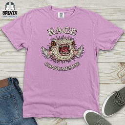 Rage Consumes Me Heavy Cotton Comfort Colors Tee Gift For Animal Lover