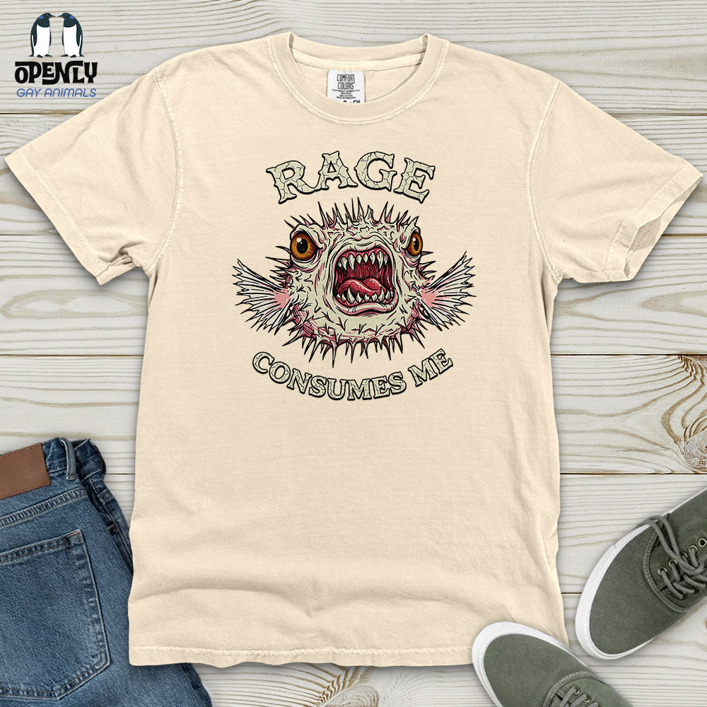 Rage Consumes Me Heavy Cotton Comfort Colors Tee Gift For Animal Lover
