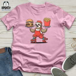 Sloth Server Unisex T Shirt Gift For Animal Lover