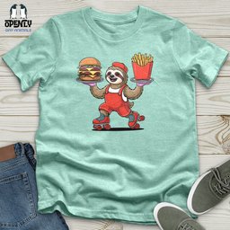 Sloth Server Unisex T Shirt Gift For Animal Lover