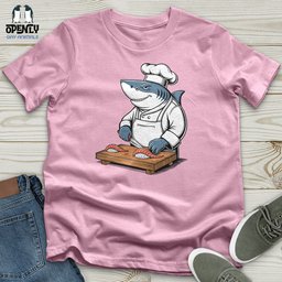 Shark Chef Unisex T Shirt Gift For Animal Lover