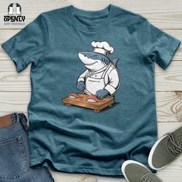 Shark Chef Unisex T Shirt Gift For Animal Lover