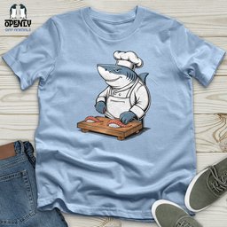 Shark Chef Unisex T Shirt Gift For Animal Lover