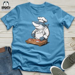 Shark Chef Unisex T Shirt Gift For Animal Lover