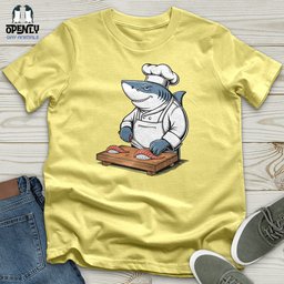 Shark Chef Unisex T Shirt Gift For Animal Lover