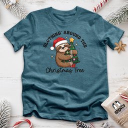 Slothing Around The Christmas Tree Unisex T Shirt Gift For Animal Lover