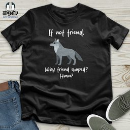 Wolf Friend Shaped Unisex T Shirt Gift For Animal Lover