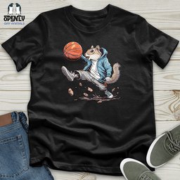 Squirrel Basketball Hustle Unisex T Shirt Gift For Animal Lover