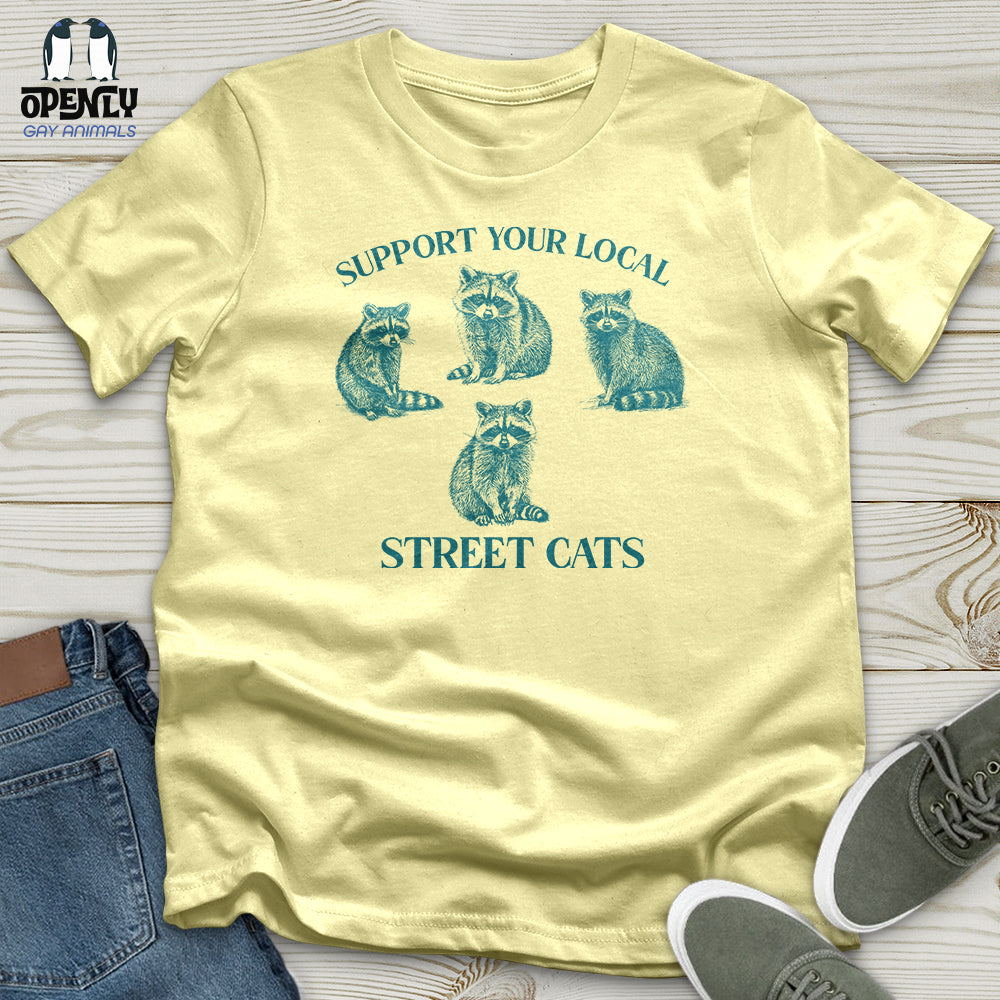 Support Your Local Street Cats Softstyle Tee Gift For Cat Lover