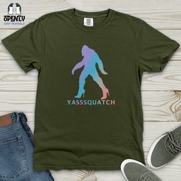 Yasssquatch Heavy Cotton Comfort Colors Tee Gift For Animal Lover
