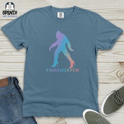 Yasssquatch Heavy Cotton Comfort Colors Tee Gift For Animal Lover