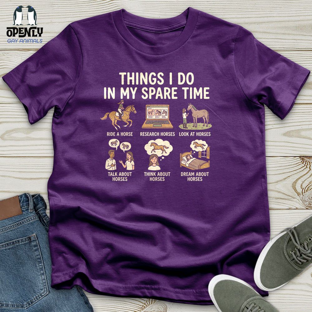 Things I Do In My Spare Time 2 Unisex T Shirt Gift For Animal Lover