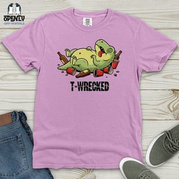 T Wrecked Heavy Cotton Comfort Colors Tee Gift For Animal Lover
