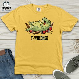 T Wrecked Heavy Cotton Comfort Colors Tee Gift For Animal Lover